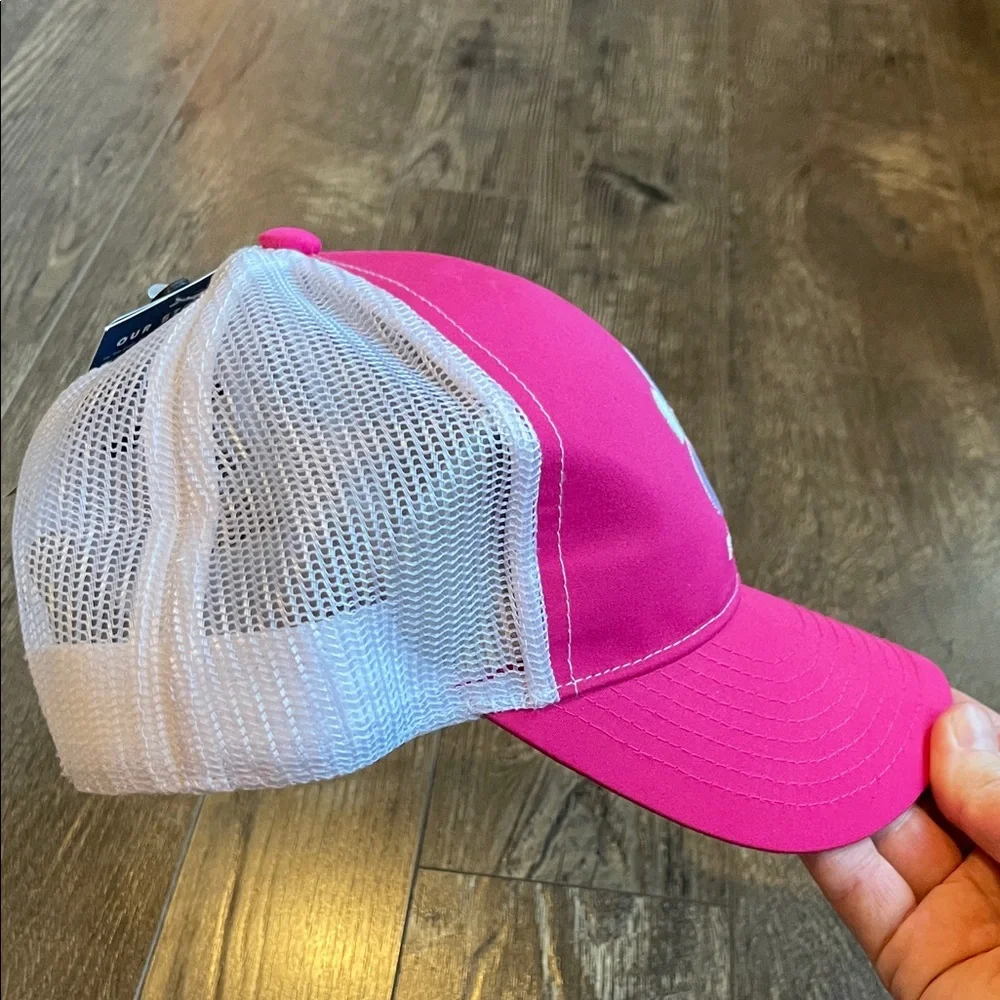 Life‎ Is Good Girls Pink and White adjustable Baseball Cap one size